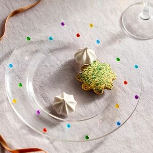 Anthropologie Terrain Confetti Glass Plate